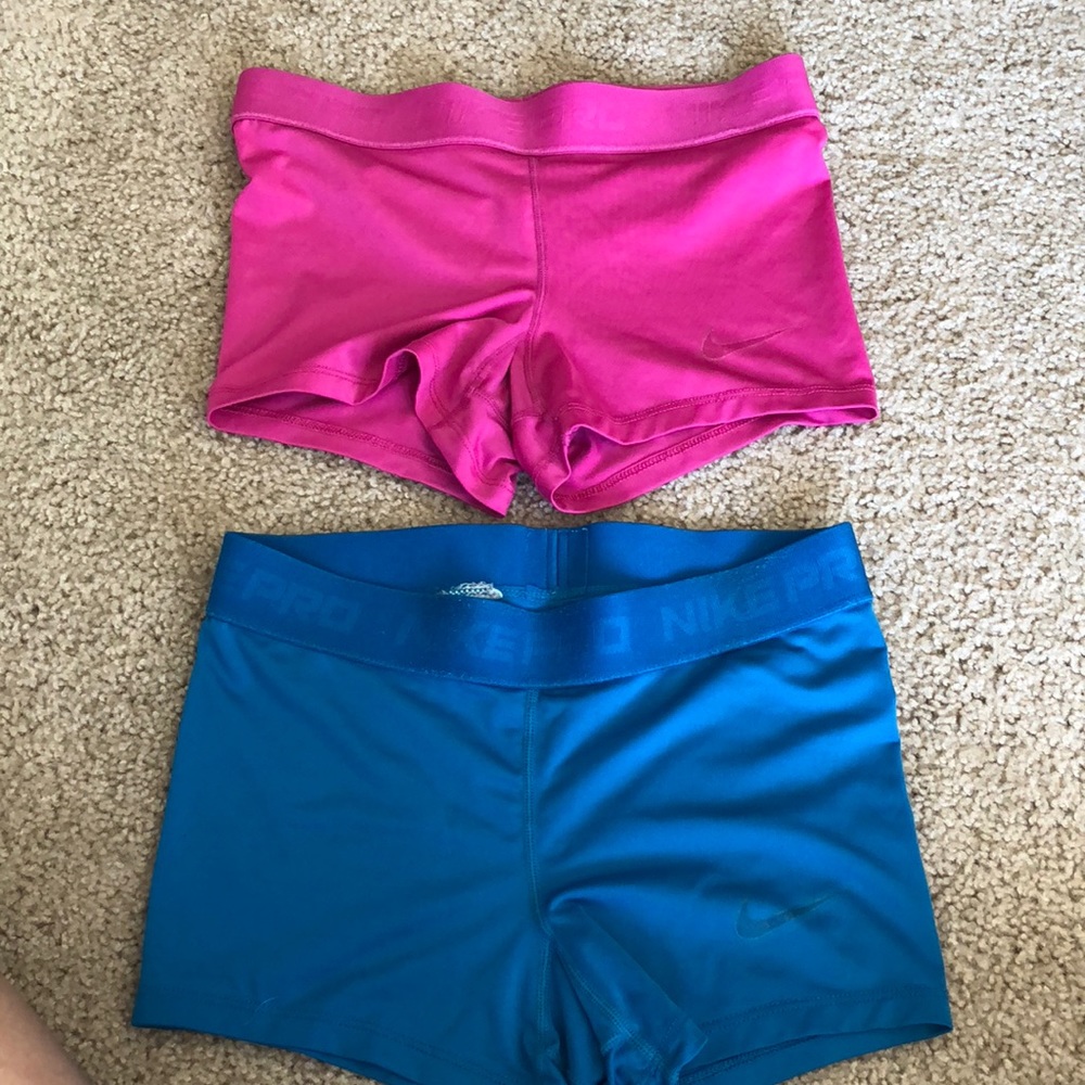 2 Nike Pro Compression Shorts